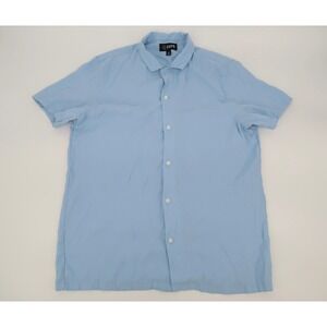 Cuts Clothing Mens XL Blue Chileno Camp Collar Hyperloop Shirt Relaxed